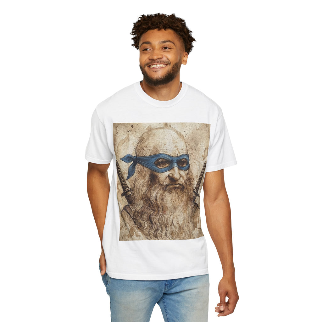Leonardo da Vinci Ninja T-Shirt — Renaissance Art Parody Samurai Tee