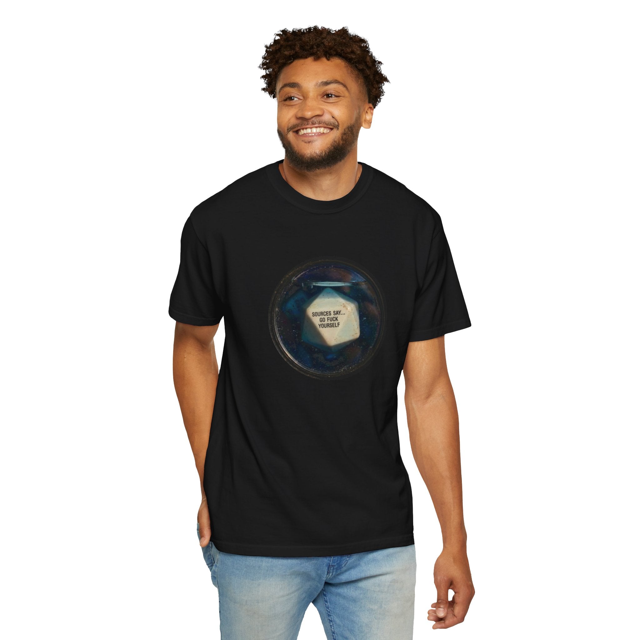 Answer Me Magic 8-Ball T-Shirt — Retro Mystical Vintage Graphic Tee