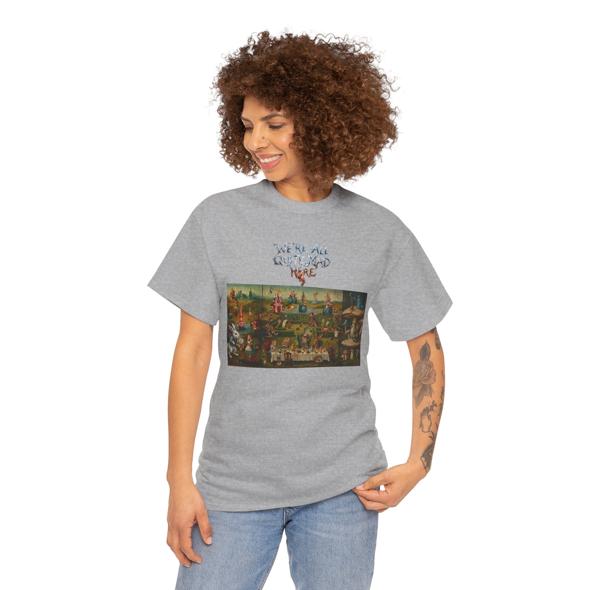 Alice in Wonderland Parody Tee — Garden of Earthly Delights Artwork