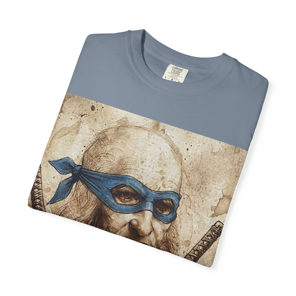 Leonardo da Vinci Ninja T-Shirt — Renaissance Art Parody Samurai Tee