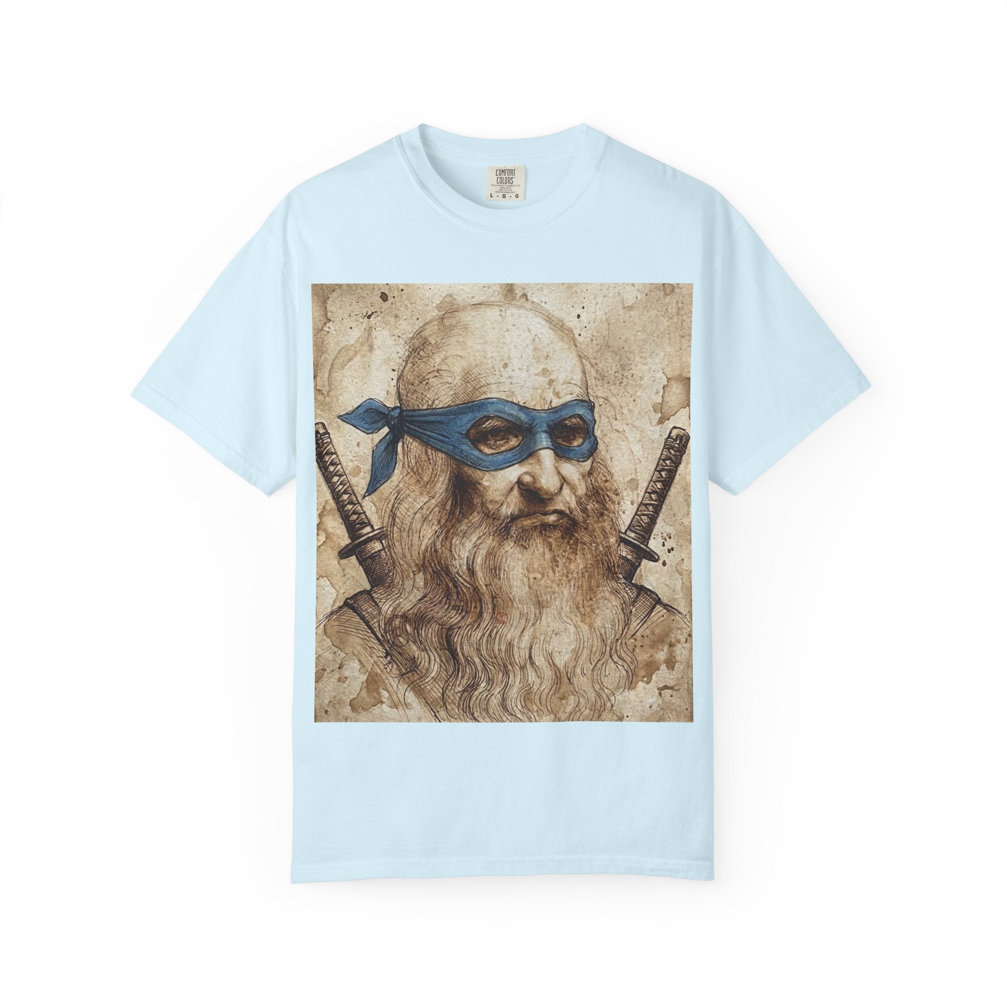 Leonardo da Vinci Ninja T-Shirt — Renaissance Art Parody Samurai Tee