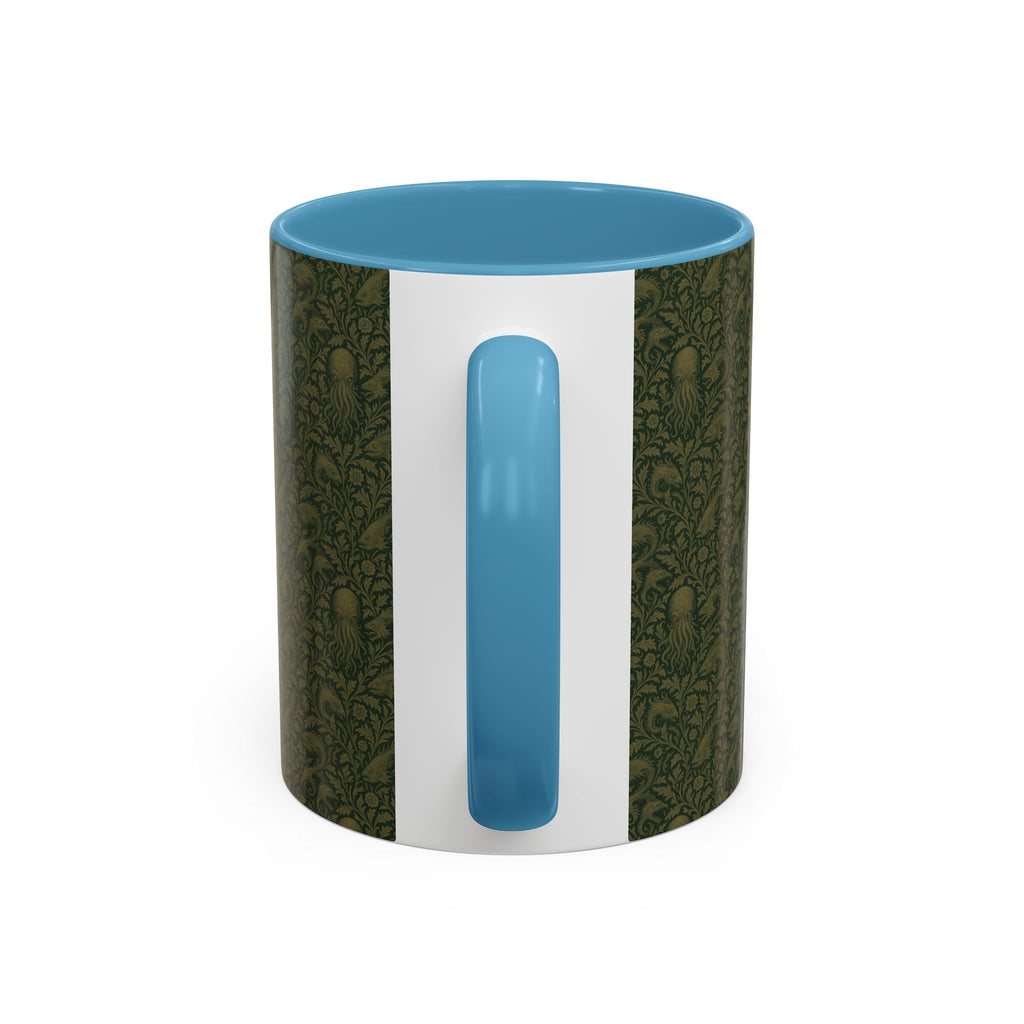 Two-Tone Accent Ceramic Mug — Graphic Print Coffee Cup (11oz & 15oz)