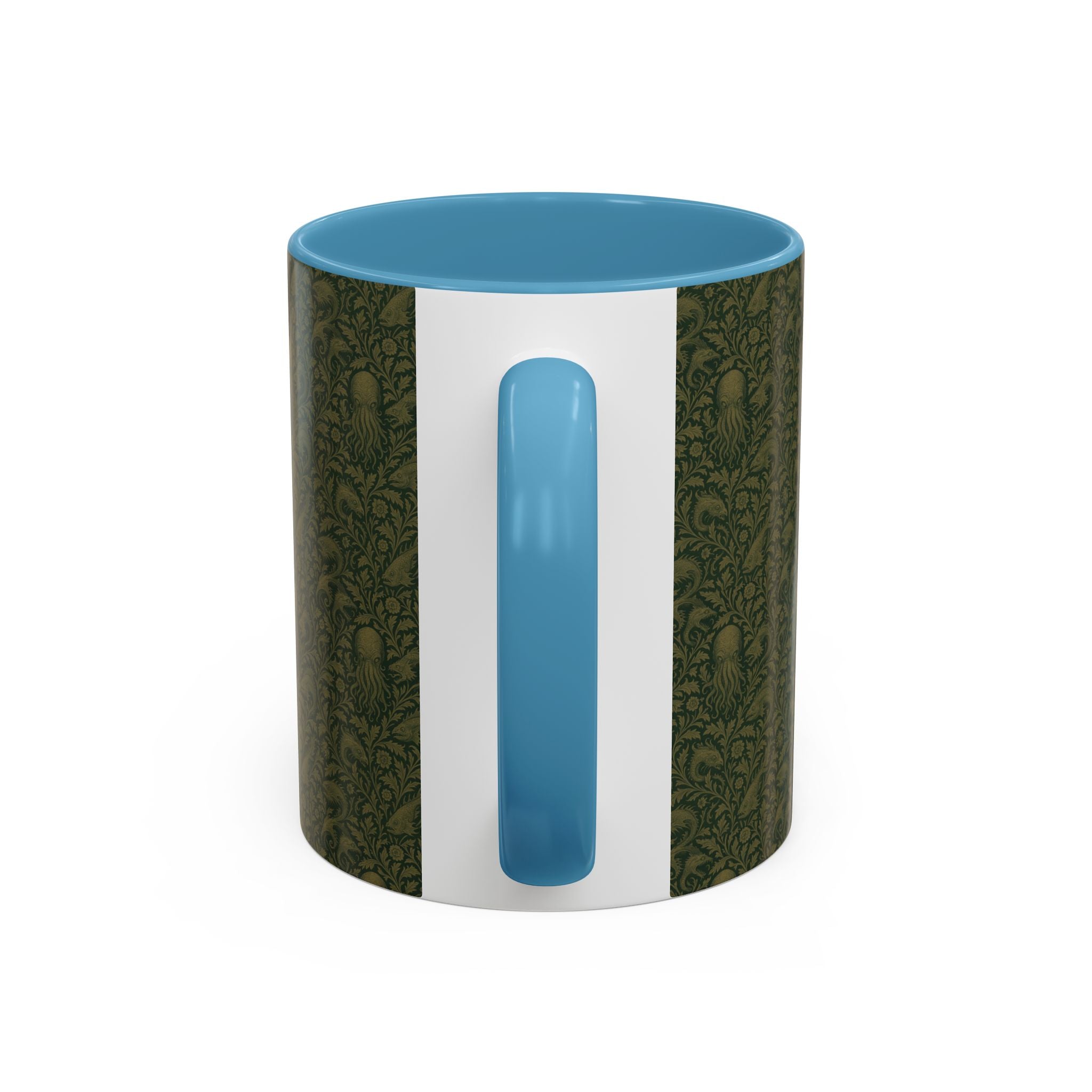 Two-Tone Accent Ceramic Mug — Graphic Print Coffee Cup (11oz & 15oz)