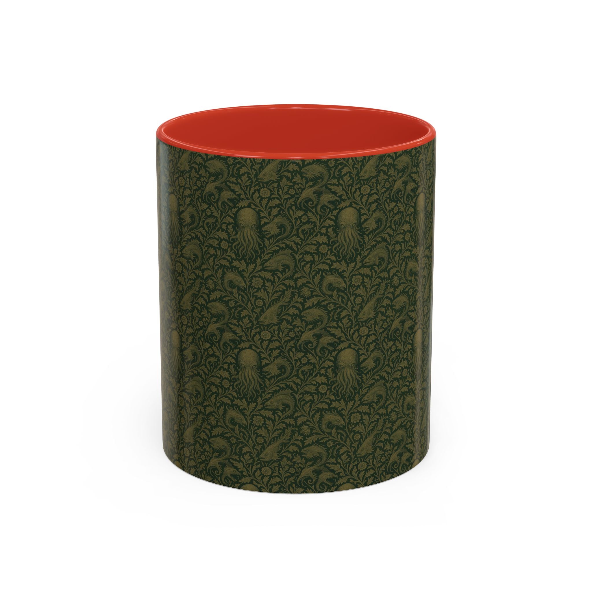 Two-Tone Accent Ceramic Mug — Graphic Print Coffee Cup (11oz & 15oz)