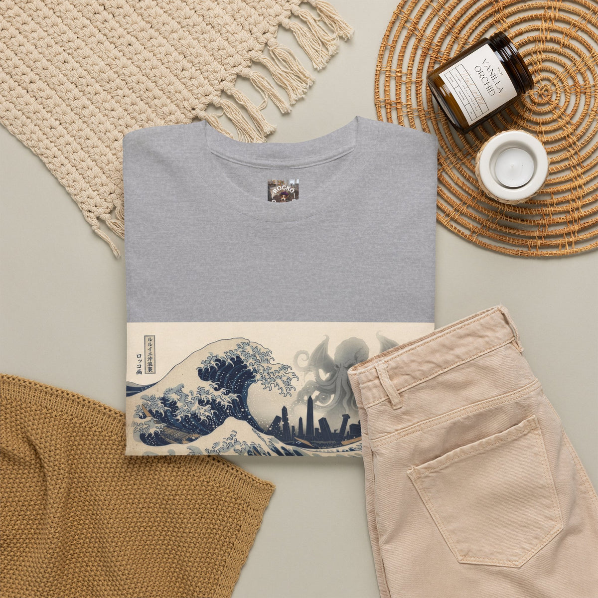 The Great Wave off R’lyeh — Ukiyo-e Cthulhu Graphic Tee