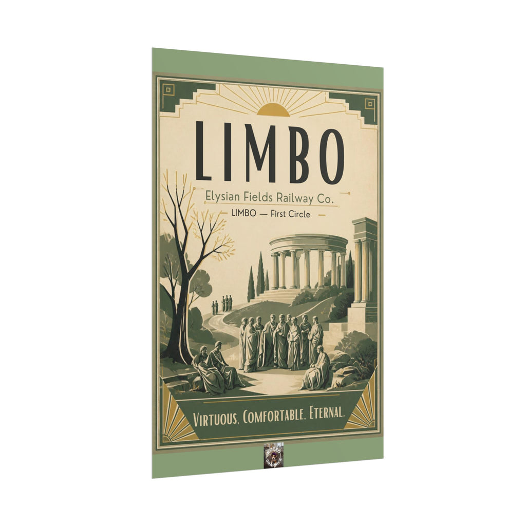 Limbo Travel Poster — Circles of Hell Art Deco Print
