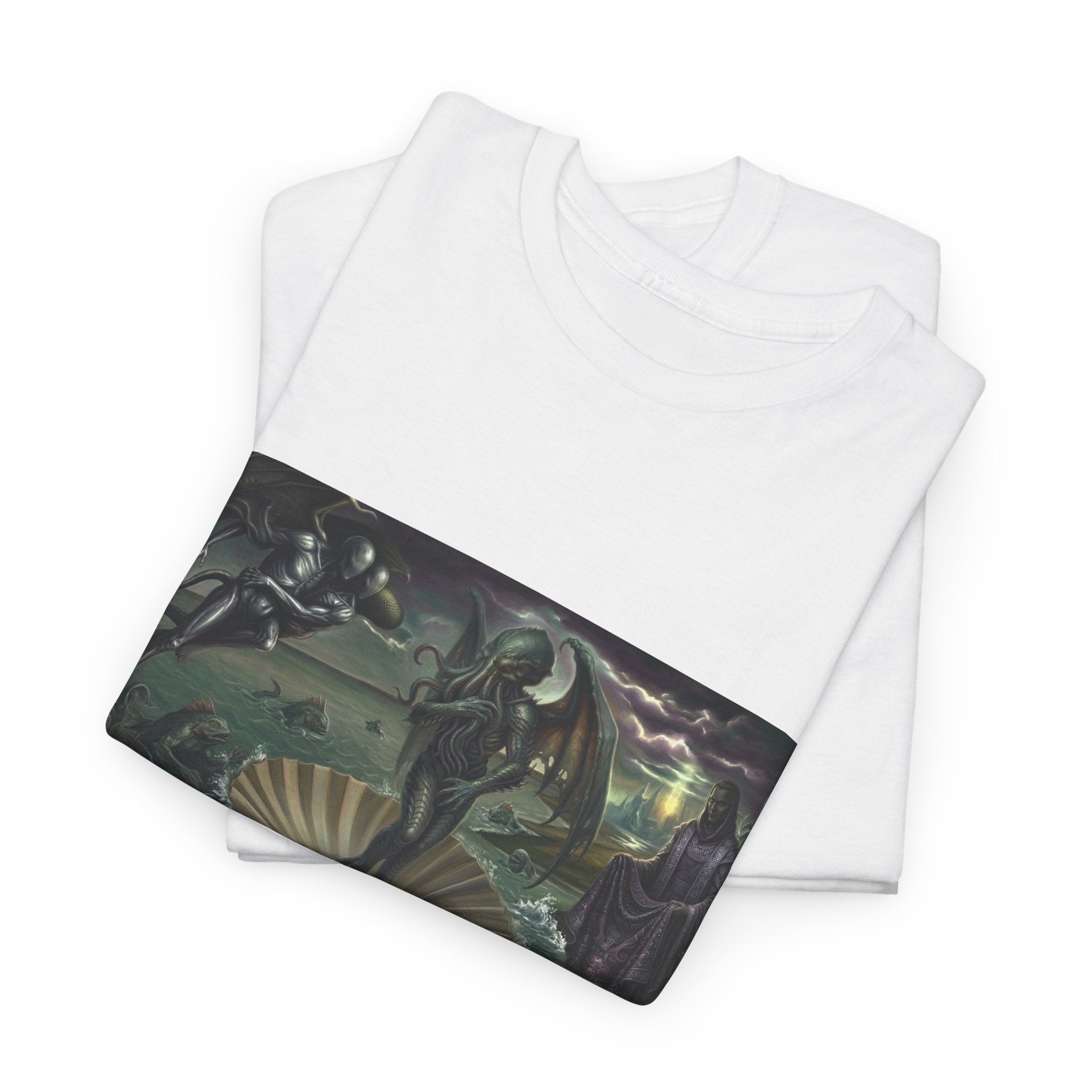 Cthulhu Anadyomene T-Shirt — Lovecraft Birth of Venus Parody Graphic Tee