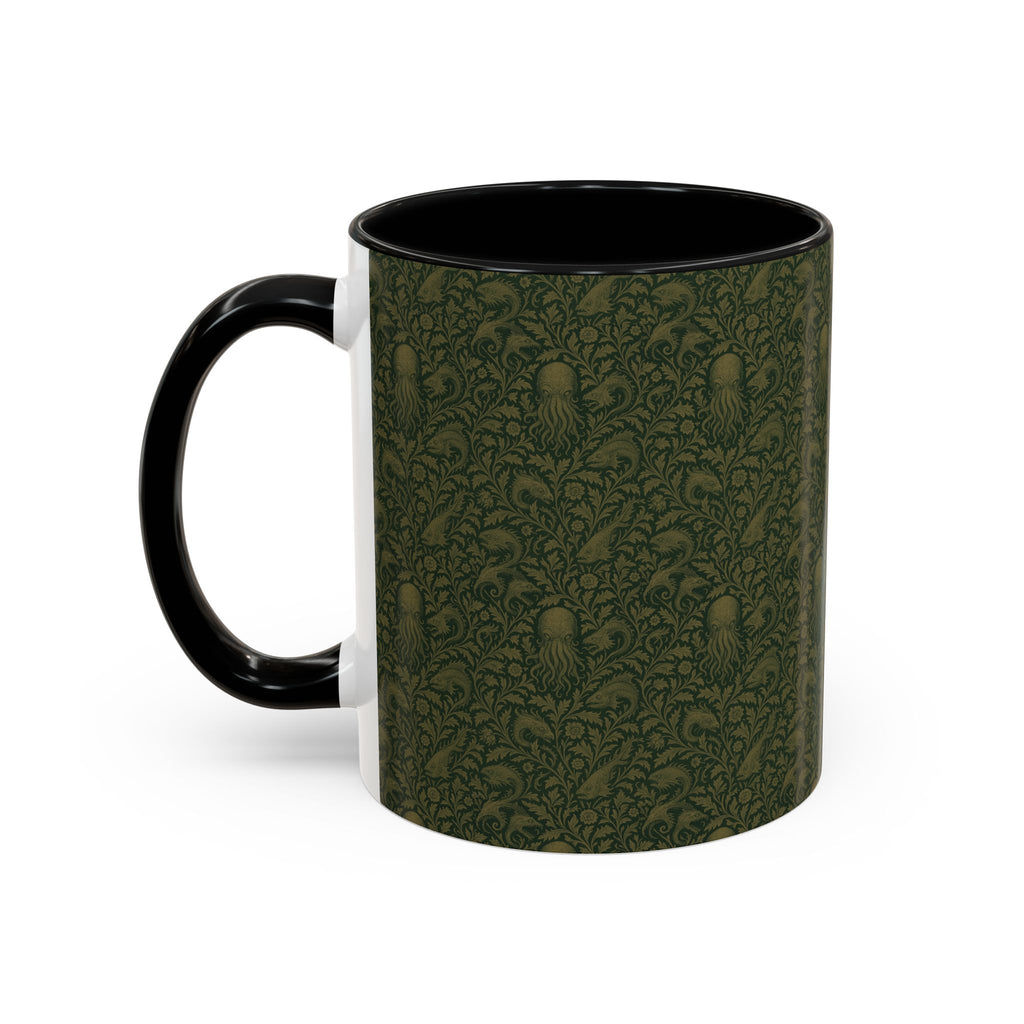Two-Tone Accent Ceramic Mug — Graphic Print Coffee Cup (11oz & 15oz)
