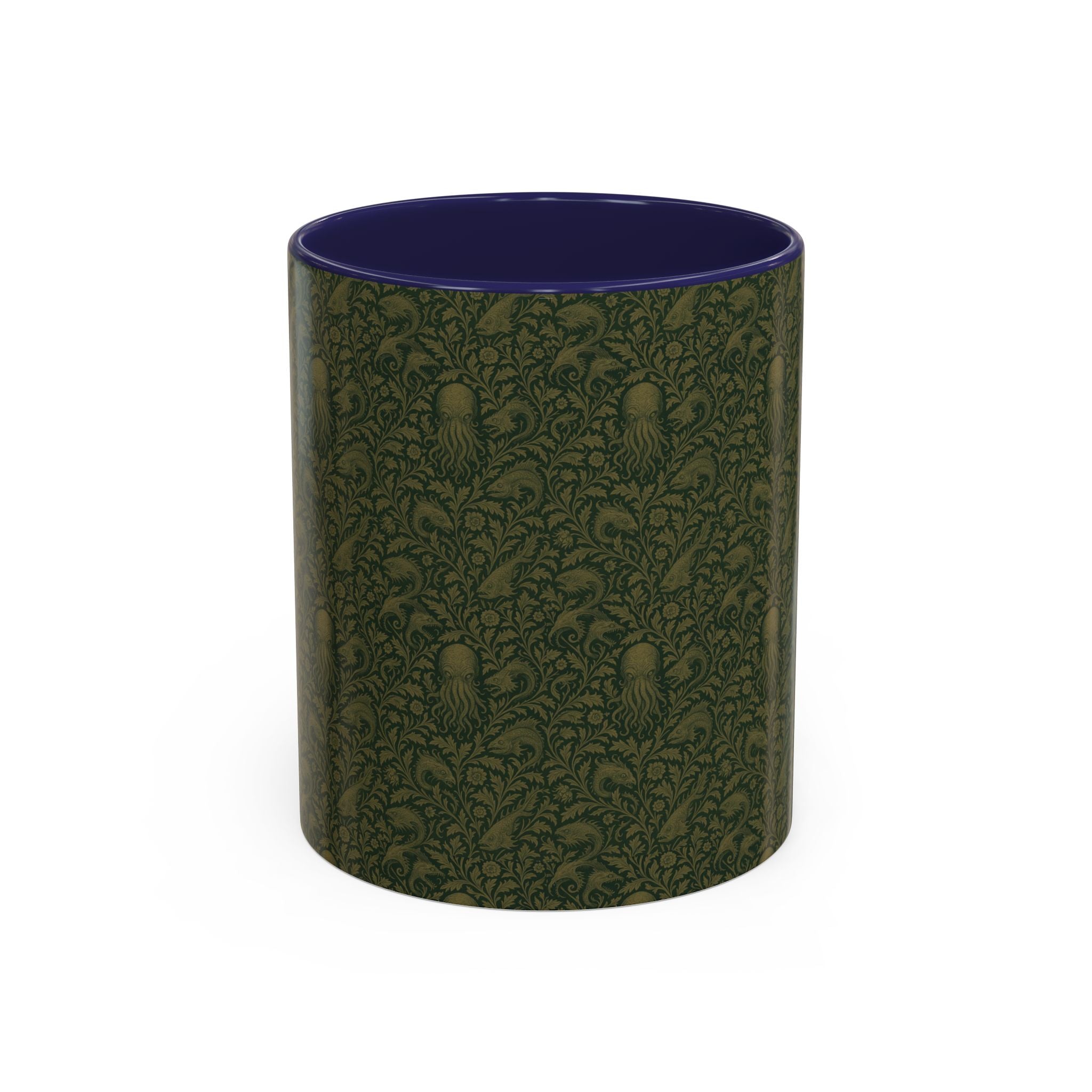Two-Tone Accent Ceramic Mug — Graphic Print Coffee Cup (11oz & 15oz)