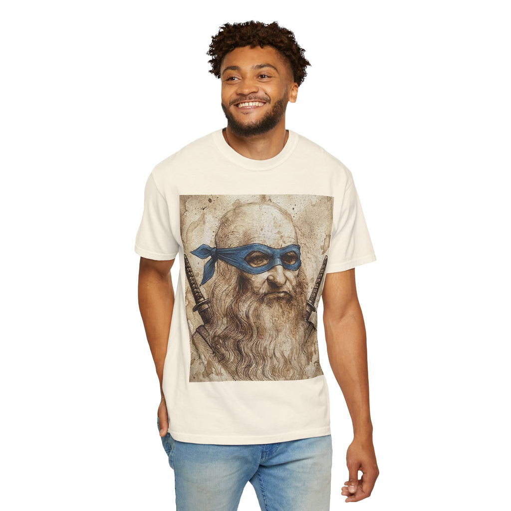 Leonardo da Vinci Ninja T-Shirt — Renaissance Art Parody Samurai Tee