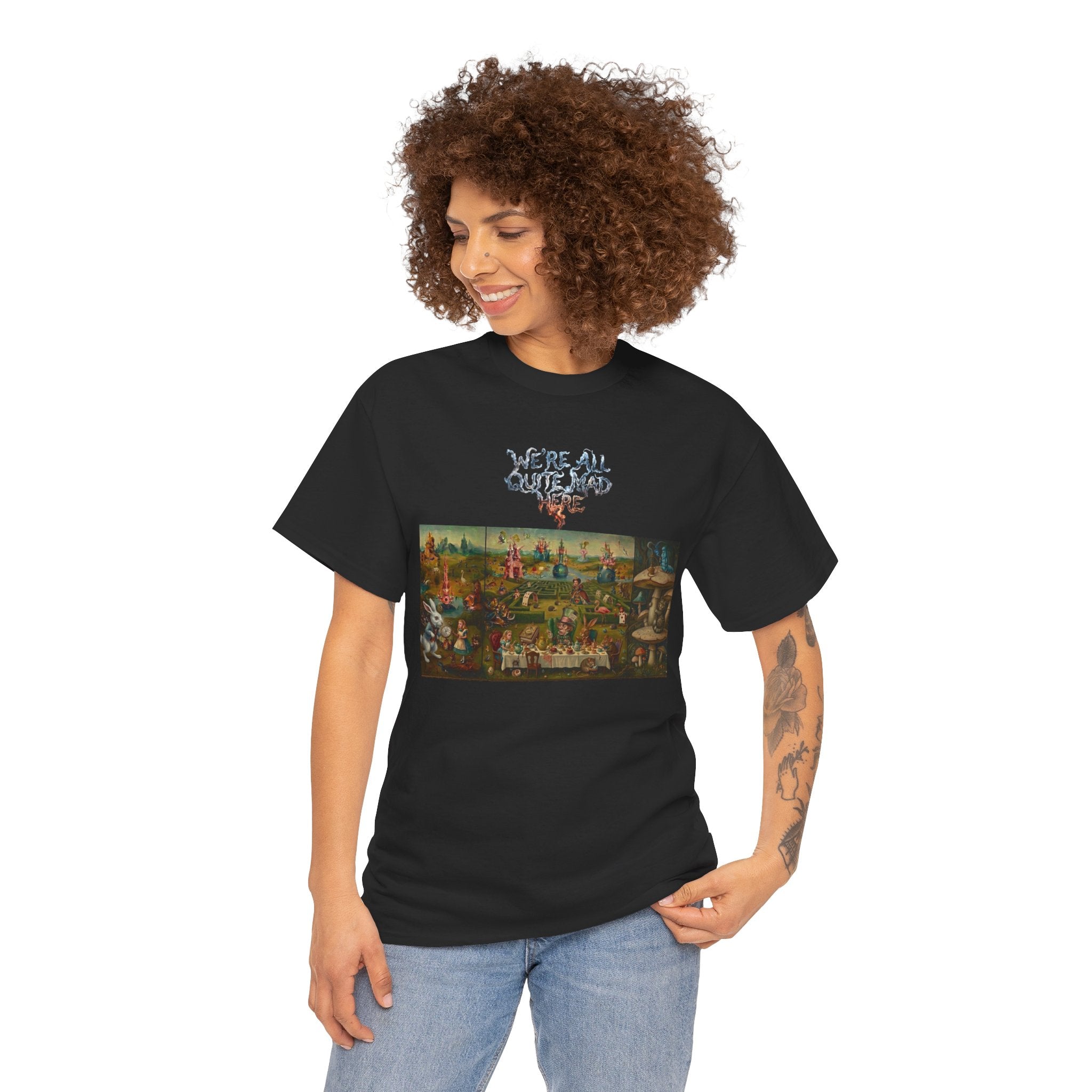 Alice in Wonderland Parody Tee — Garden of Earthly Delights Artwork
