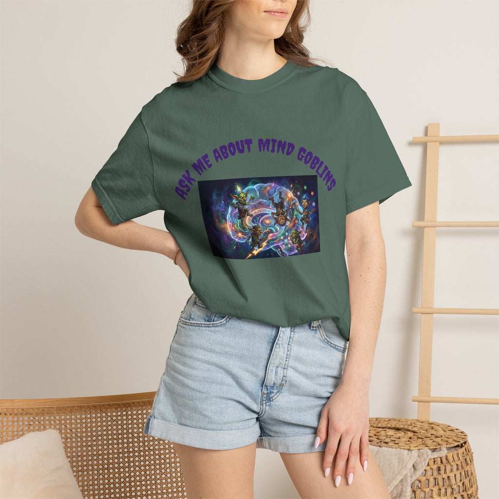 Ask Me About Goblins T-Shirt — Psychedelic Goblin Graphic Tee