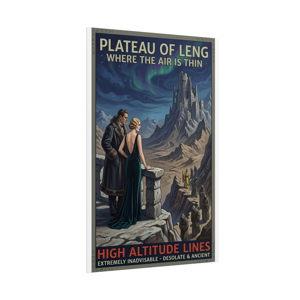 The Plateau of Leng — HP Lovecraft Vintage Travel Poster Print