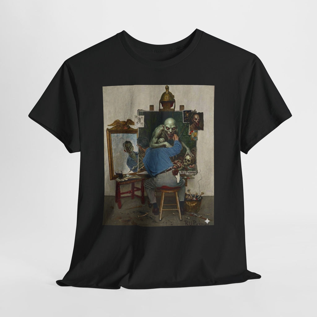 Richard Upton Pickman Self-Portrait T-Shirt — HP Lovecraft Illustration Graphic Tee