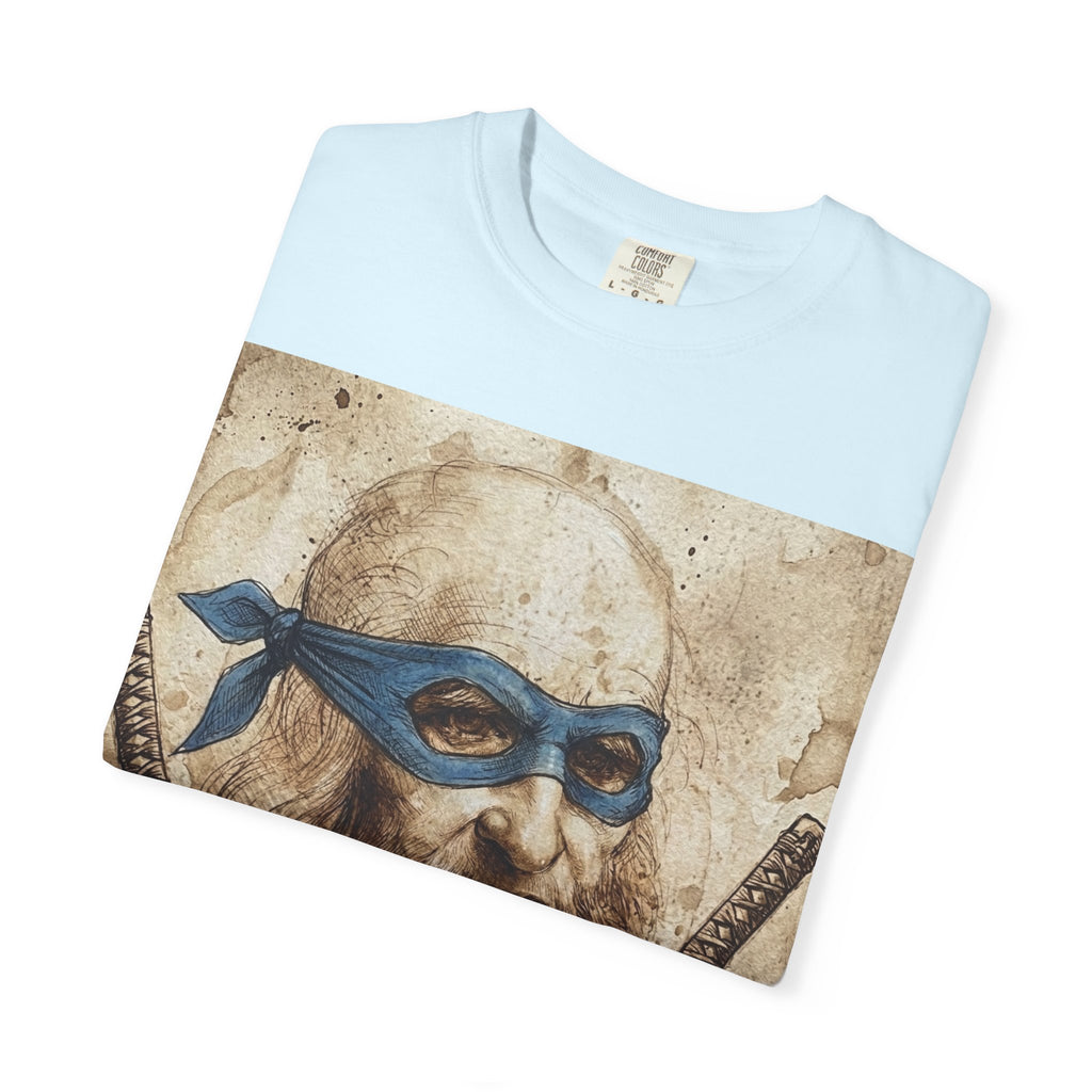 Leonardo da Vinci Ninja T-Shirt — Renaissance Art Parody Samurai Tee
