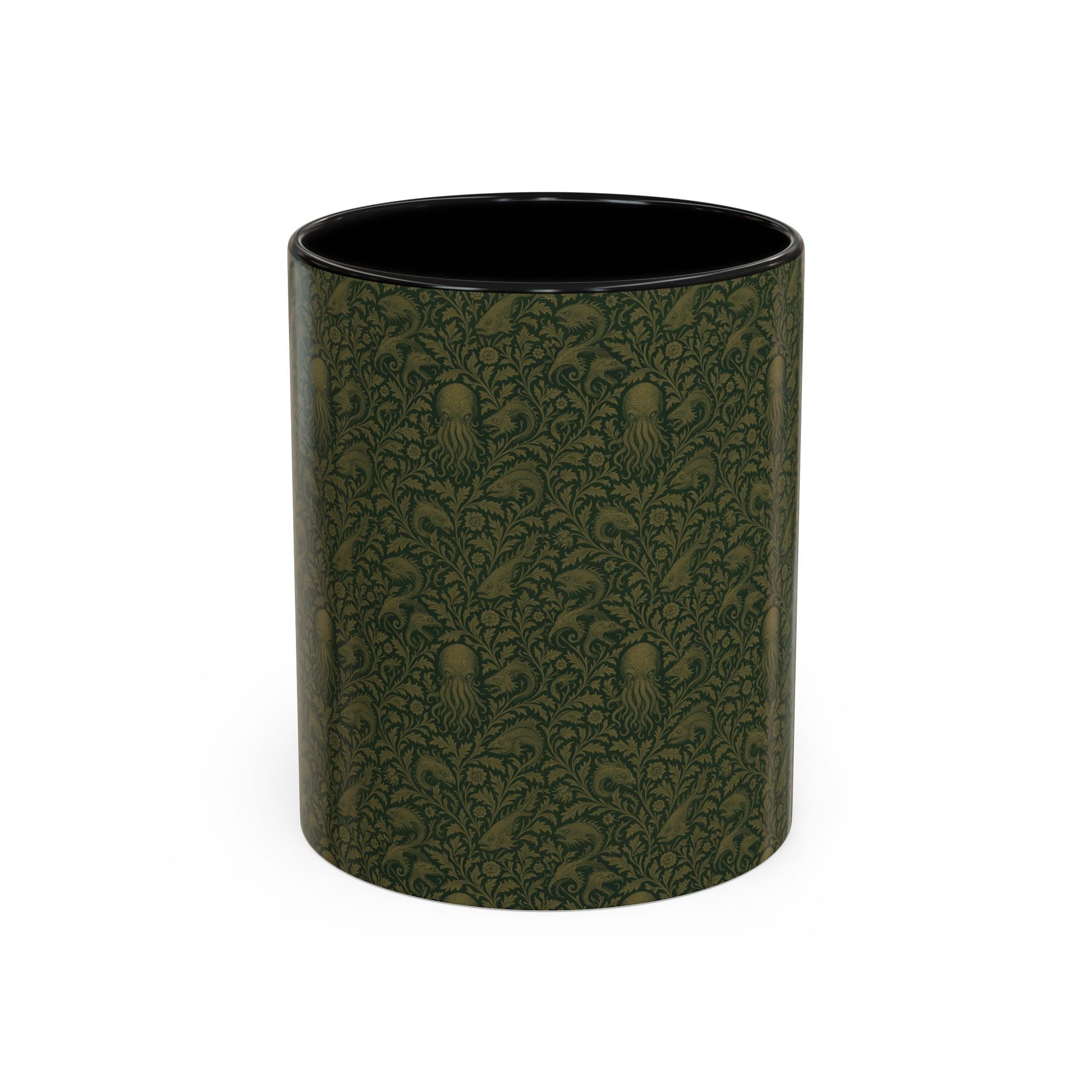 Two-Tone Accent Ceramic Mug — Graphic Print Coffee Cup (11oz & 15oz)