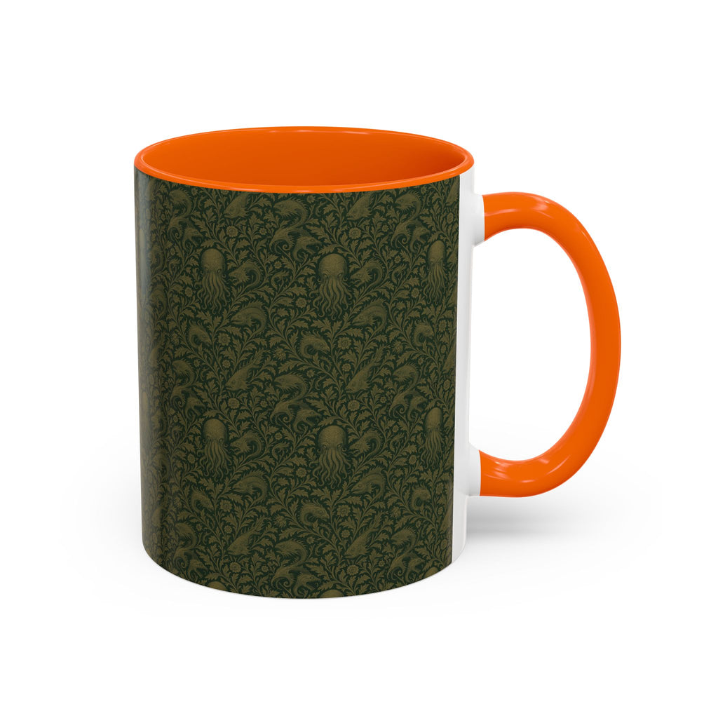 Two-Tone Accent Ceramic Mug — Graphic Print Coffee Cup (11oz & 15oz)