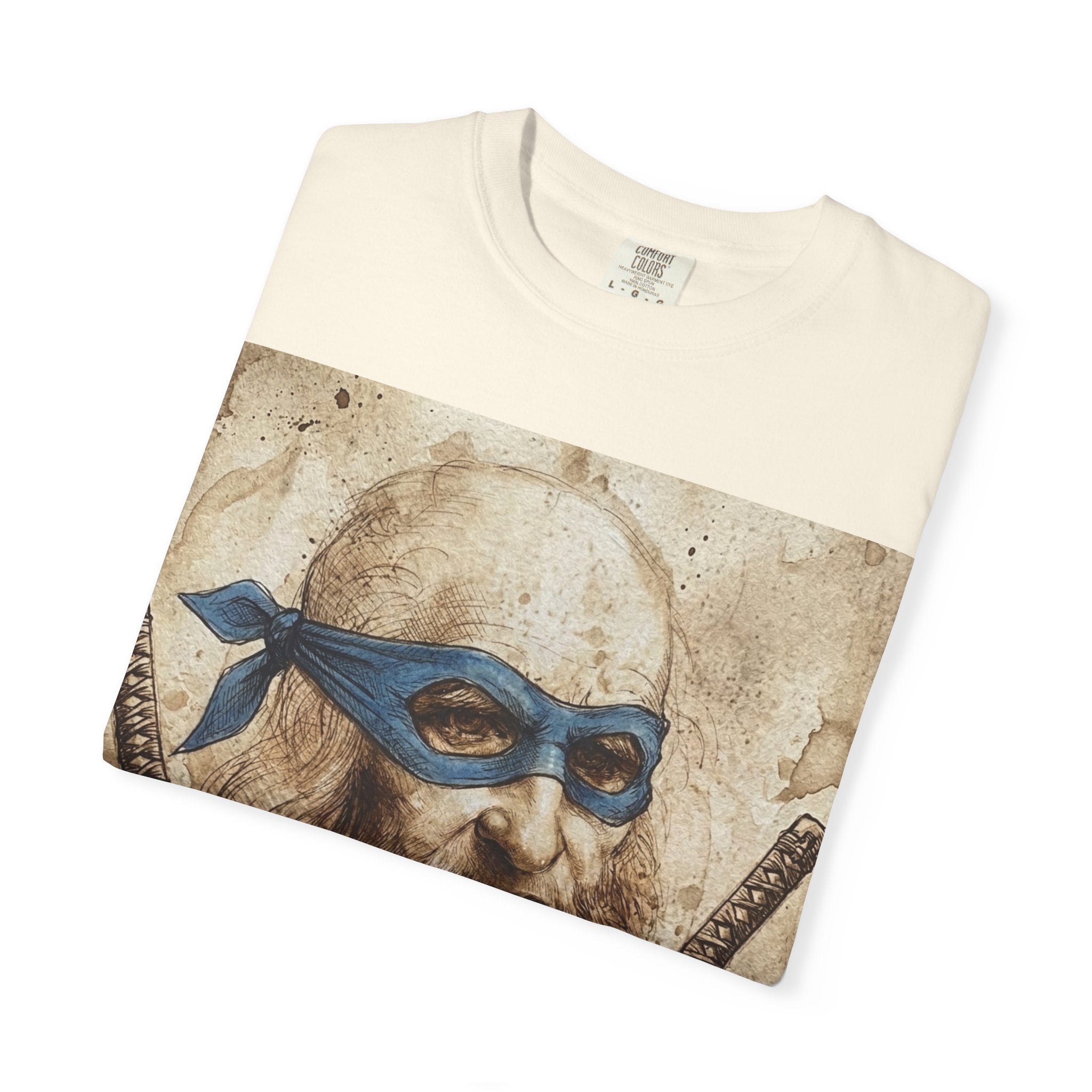 Leonardo da Vinci Ninja T-Shirt — Renaissance Art Parody Samurai Tee