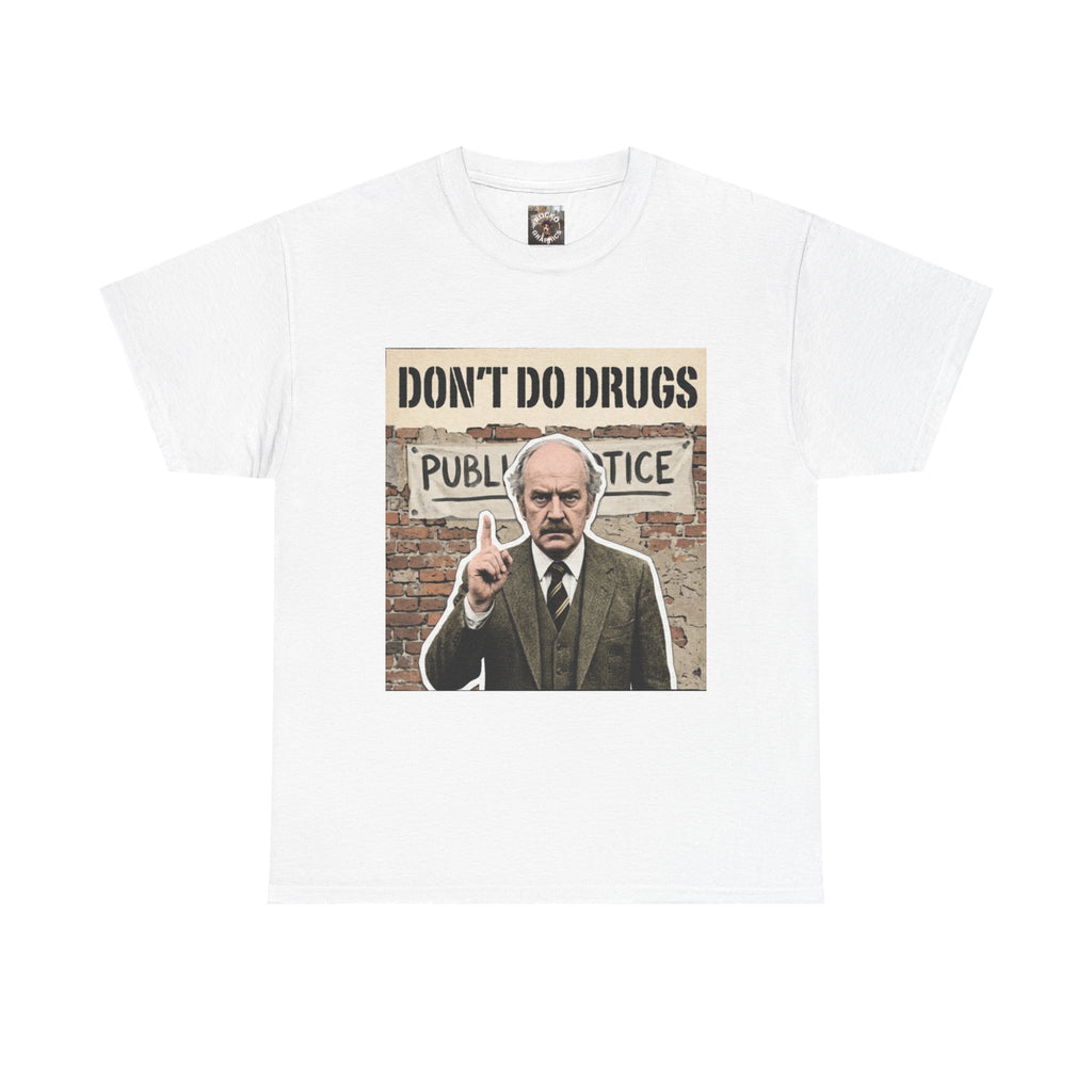 Vintage Anti-Drug PSA T-Shirt — Retro Dark Humor Graphic Tee