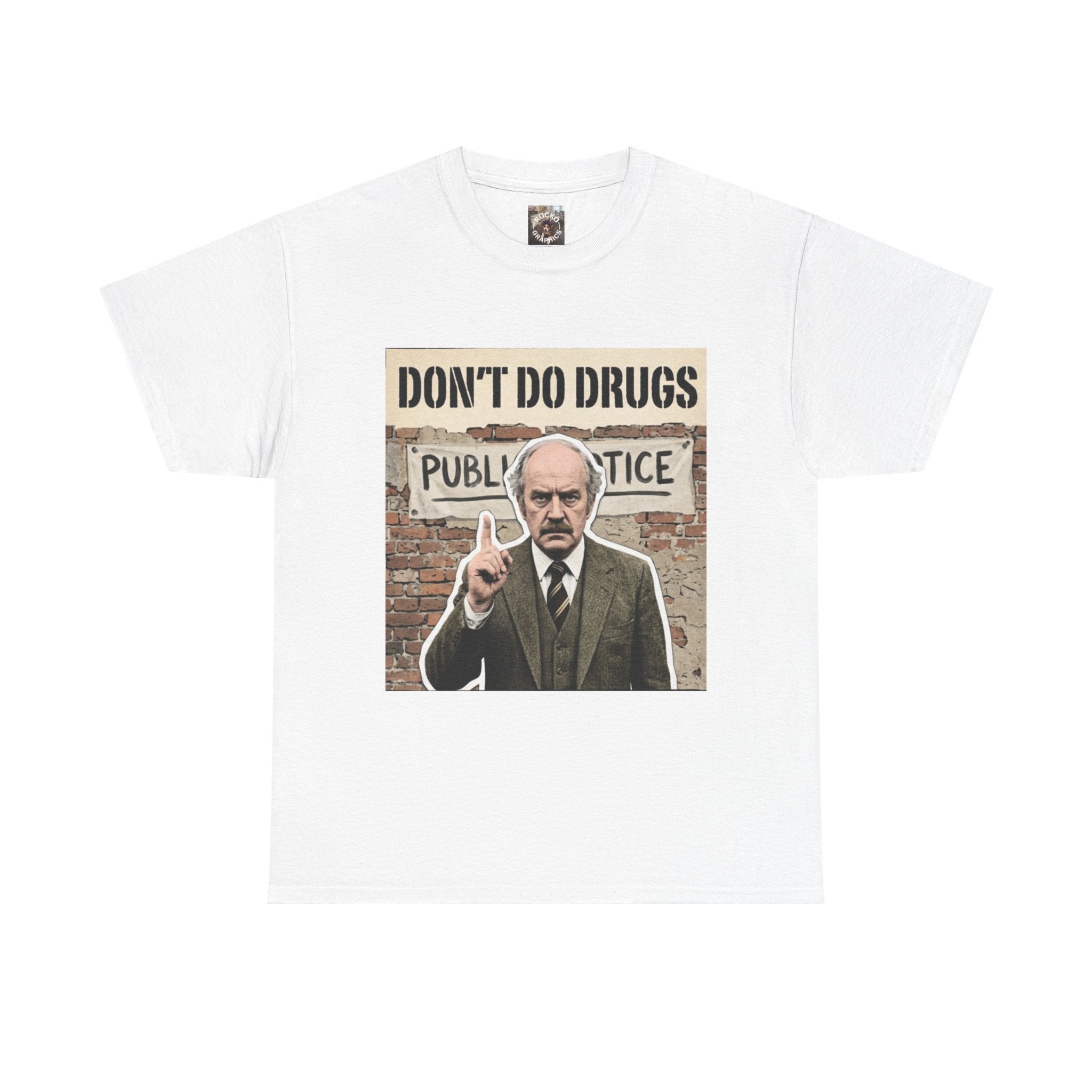 Vintage Anti-Drug PSA T-Shirt — Retro Dark Humor Graphic Tee