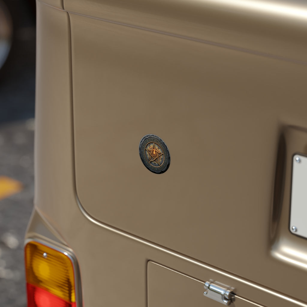 Elder Sign Outdoor Sticker — Lovecraft Weatherproof Round Decal