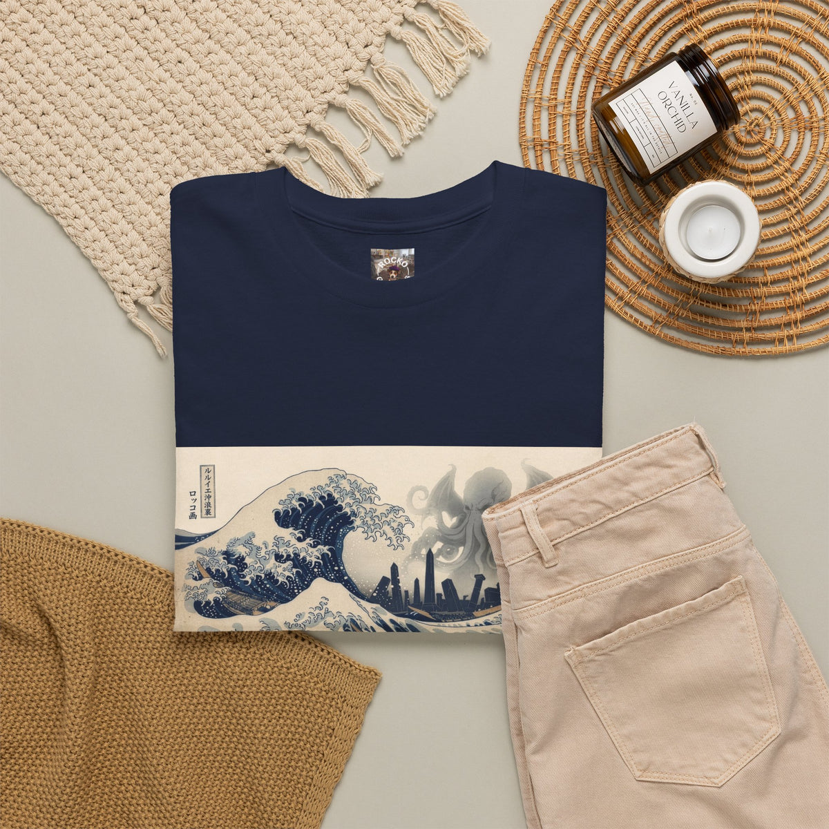 The Great Wave off R’lyeh — Ukiyo-e Cthulhu Graphic Tee