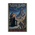 Plateau of Leng Travel Poster — High Altitude Lines Art Deco Lovecraft Print