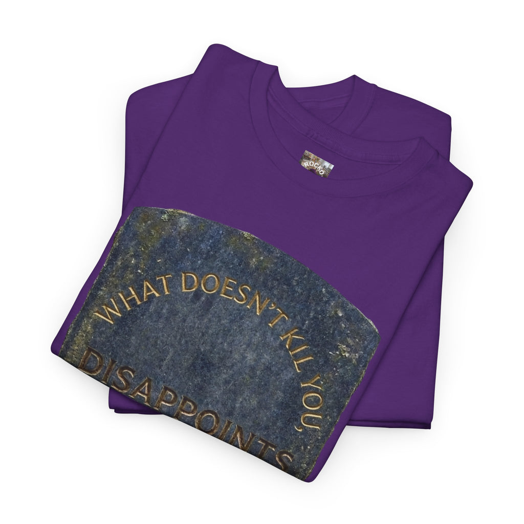 Tombstone Graphic T-Shirt — Dark Humor Deadpan Funny Tee