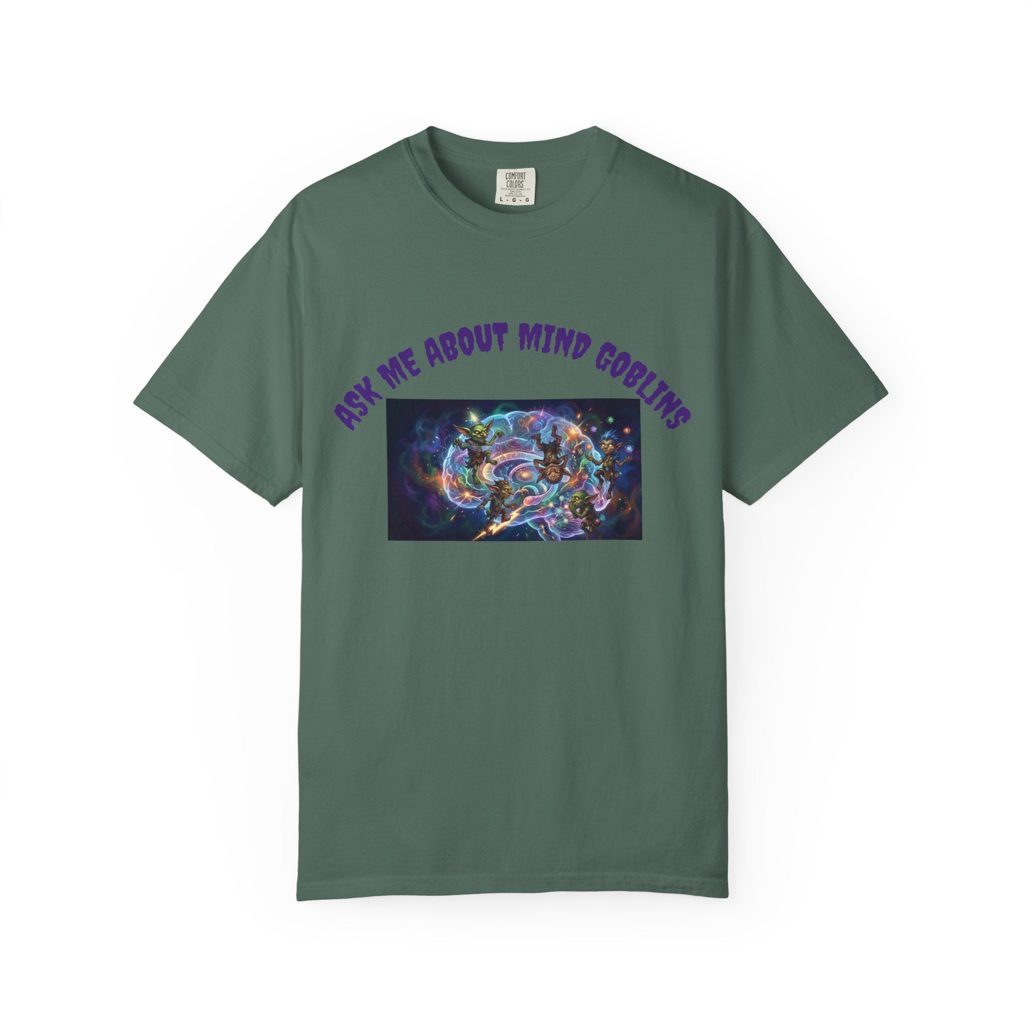 Ask Me About Goblins T-Shirt — Psychedelic Goblin Graphic Tee