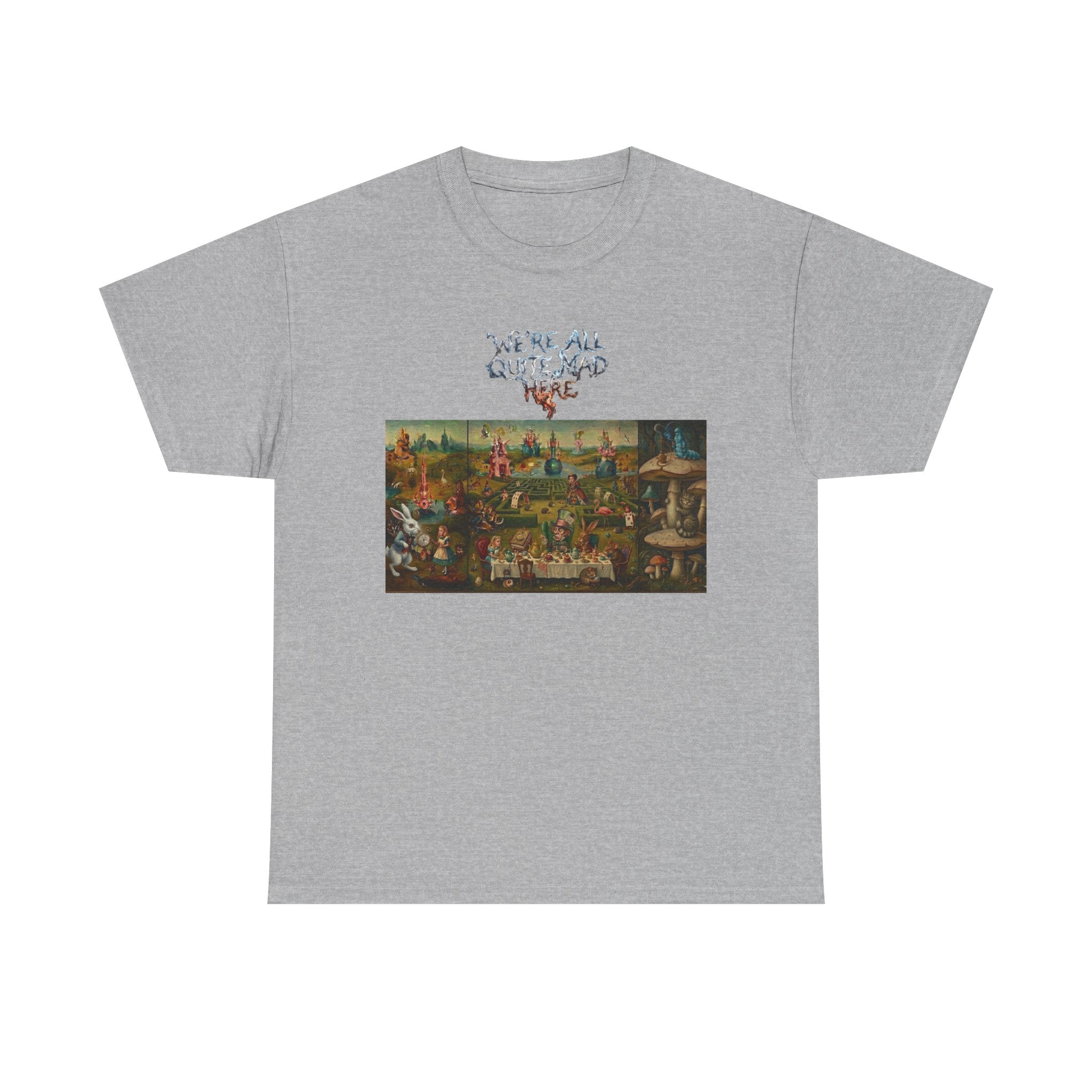 Alice in Wonderland Parody Tee — Garden of Earthly Delights Artwork