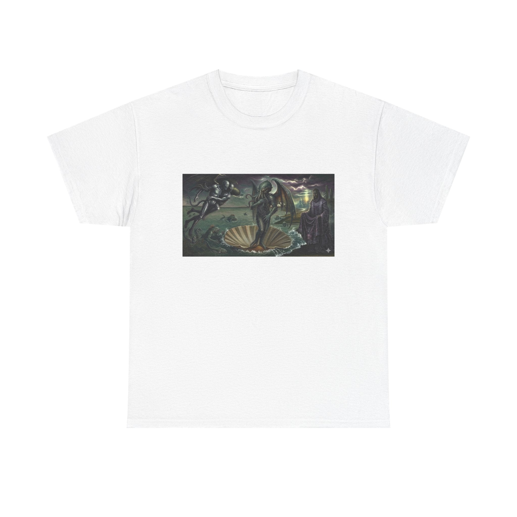 Cthulhu Anadyomene T-Shirt — Lovecraft Birth of Venus Parody Graphic Tee