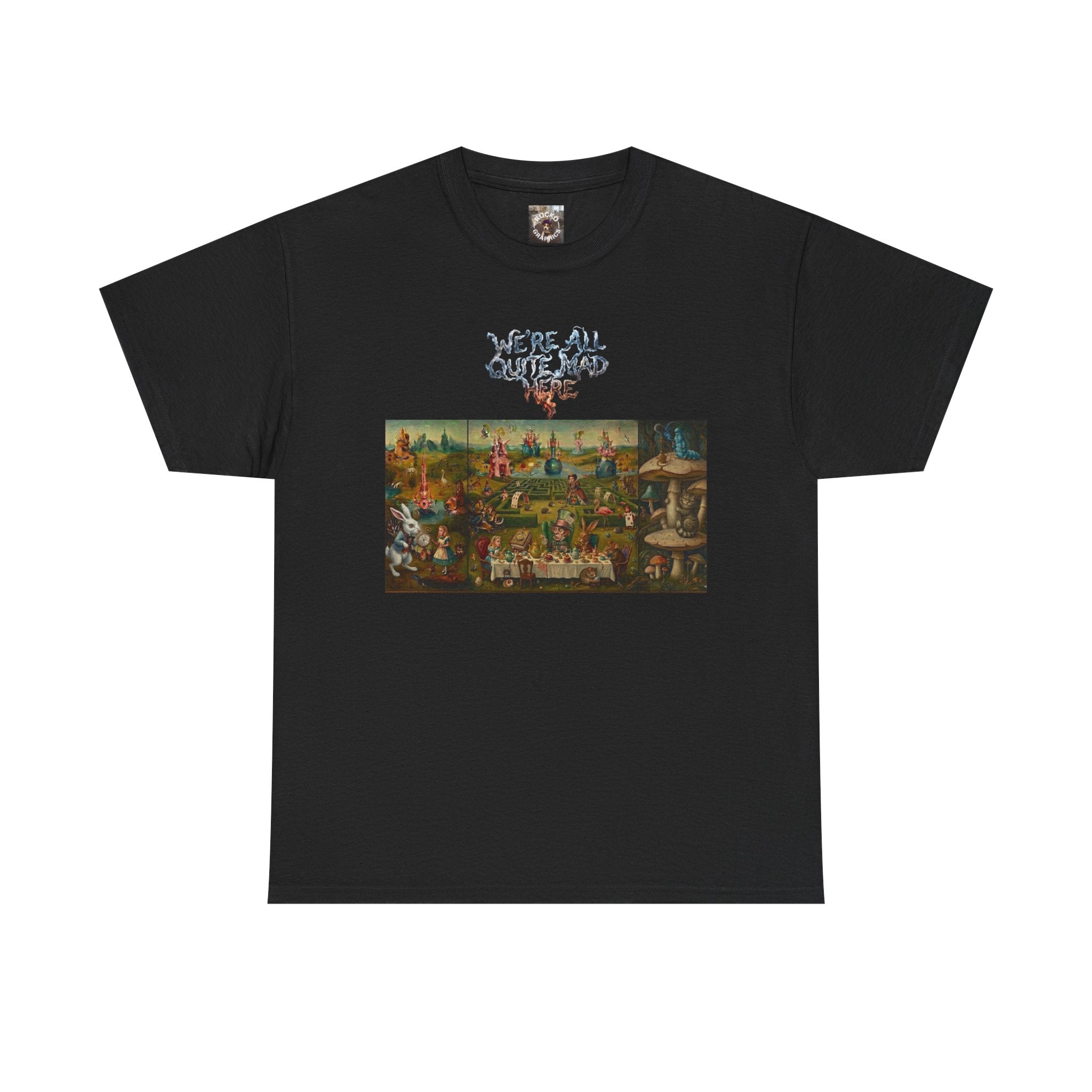 Alice in Wonderland Parody Tee — Garden of Earthly Delights Artwork