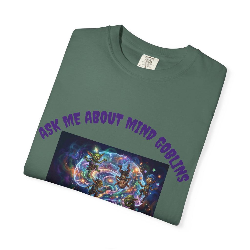 Ask Me About Goblins T-Shirt — Psychedelic Goblin Graphic Tee