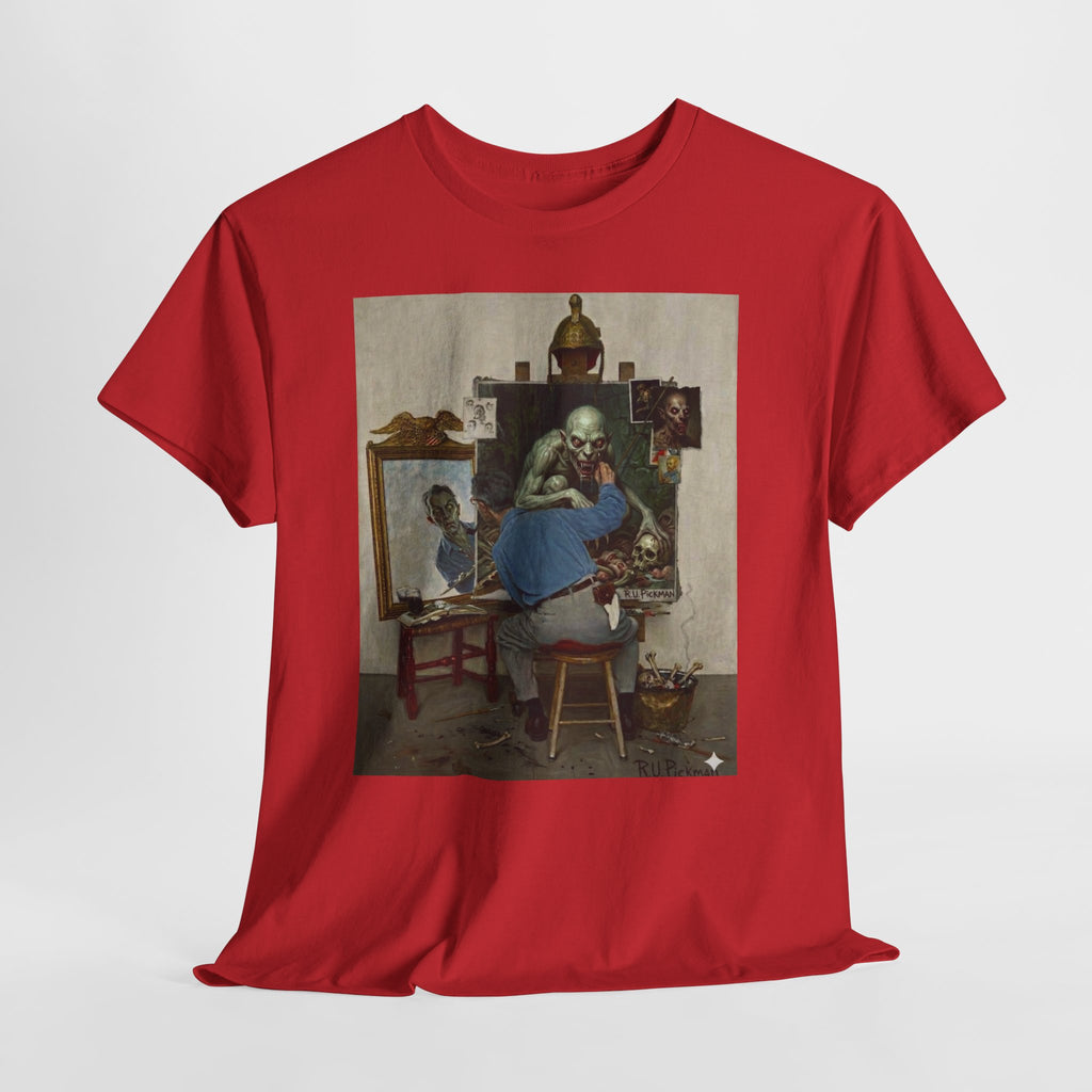 Richard Upton Pickman Self-Portrait T-Shirt — HP Lovecraft Illustration Graphic Tee