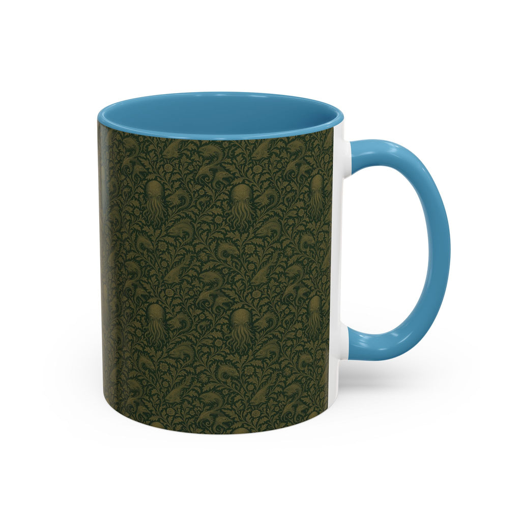 Two-Tone Accent Ceramic Mug — Graphic Print Coffee Cup (11oz & 15oz)