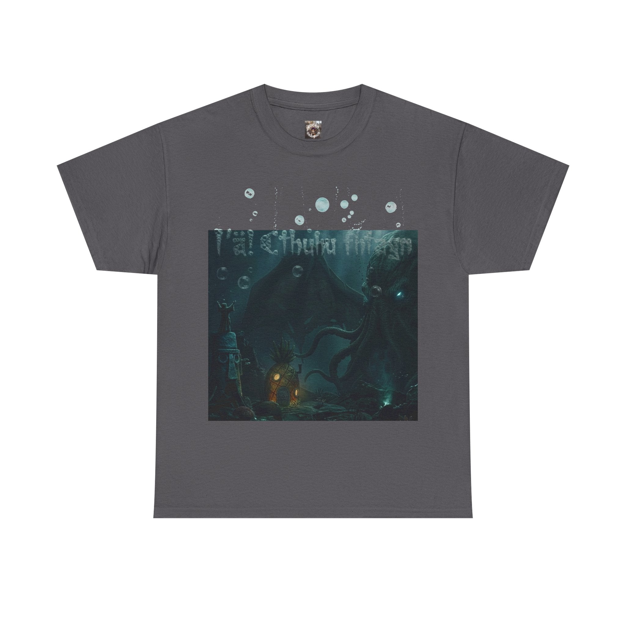 Cthulhu's Neighborhood T-Shirt — R'lyeh Underwater Dark Fantasy Graphic Tee