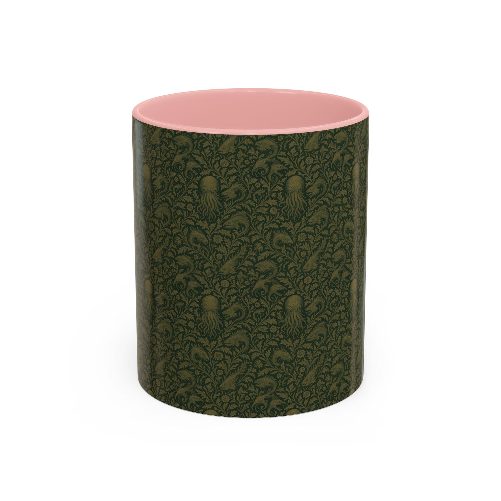 Two-Tone Accent Ceramic Mug — Graphic Print Coffee Cup (11oz & 15oz)