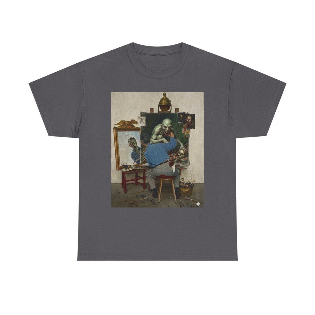 Richard Upton Pickman Self-Portrait T-Shirt — HP Lovecraft Illustration Graphic Tee