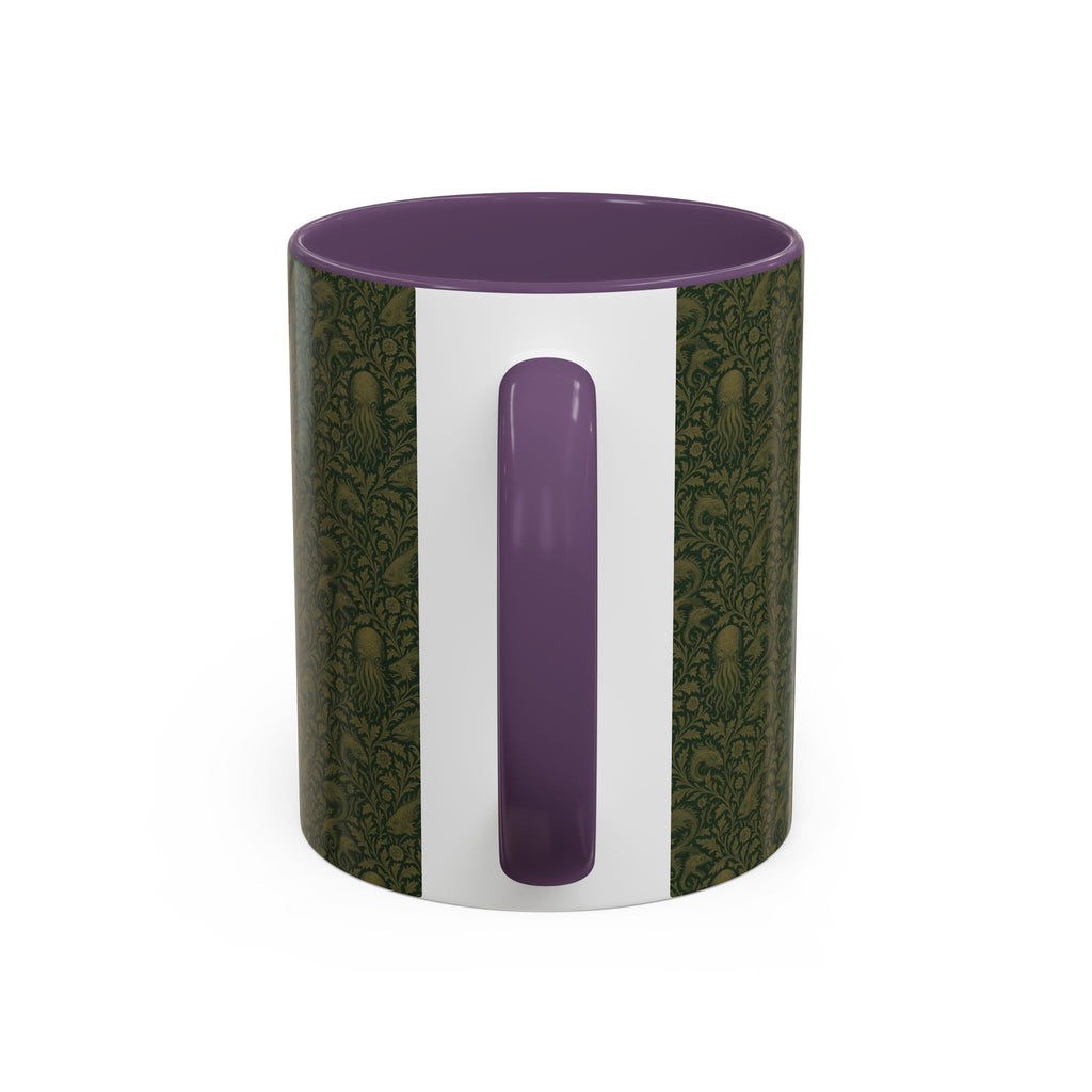 Two-Tone Accent Ceramic Mug — Graphic Print Coffee Cup (11oz & 15oz)