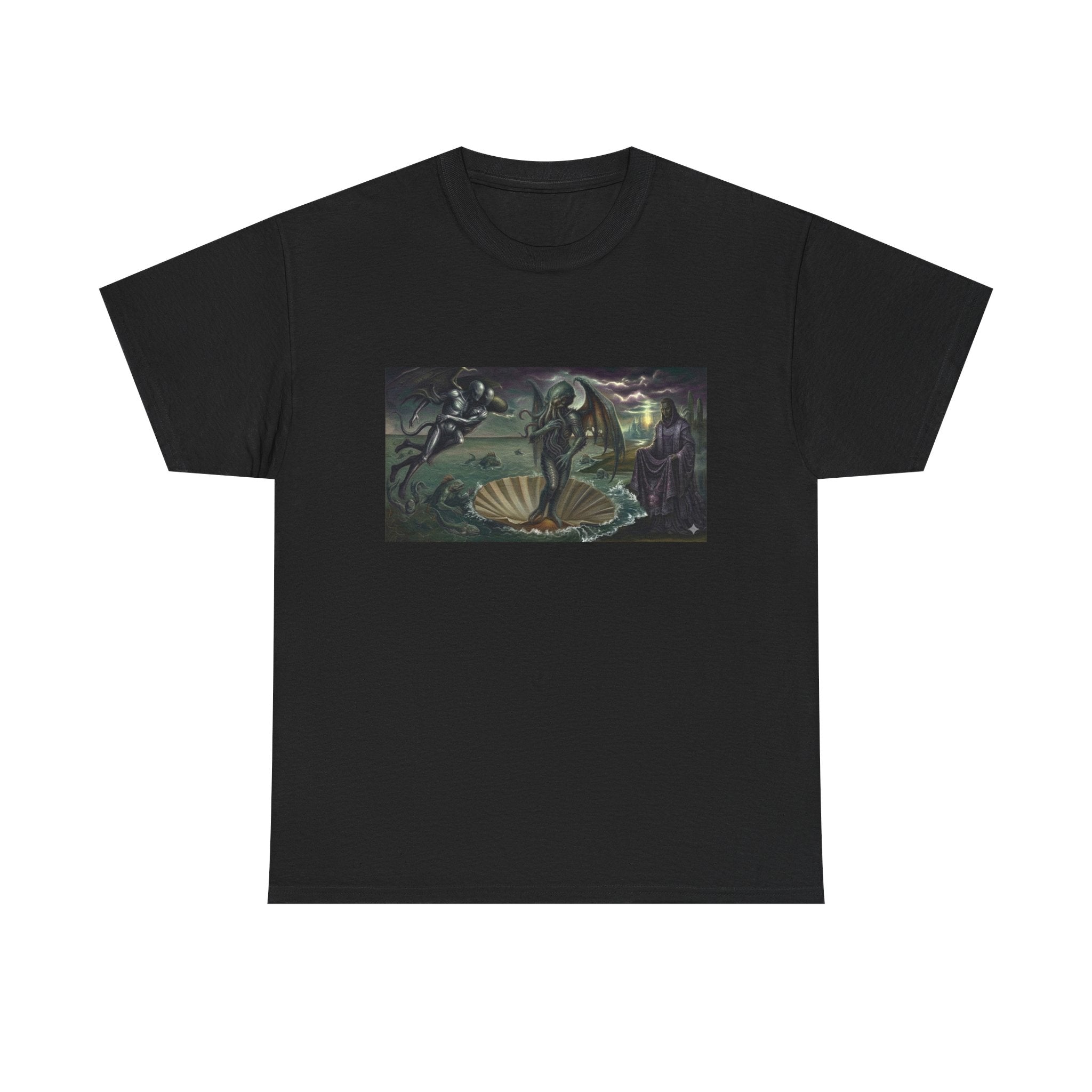 Cthulhu Anadyomene T-Shirt — Lovecraft Birth of Venus Parody Graphic Tee