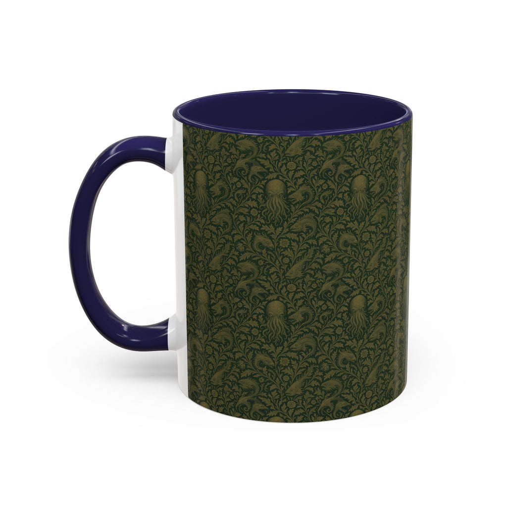 Two-Tone Accent Ceramic Mug — Graphic Print Coffee Cup (11oz & 15oz)