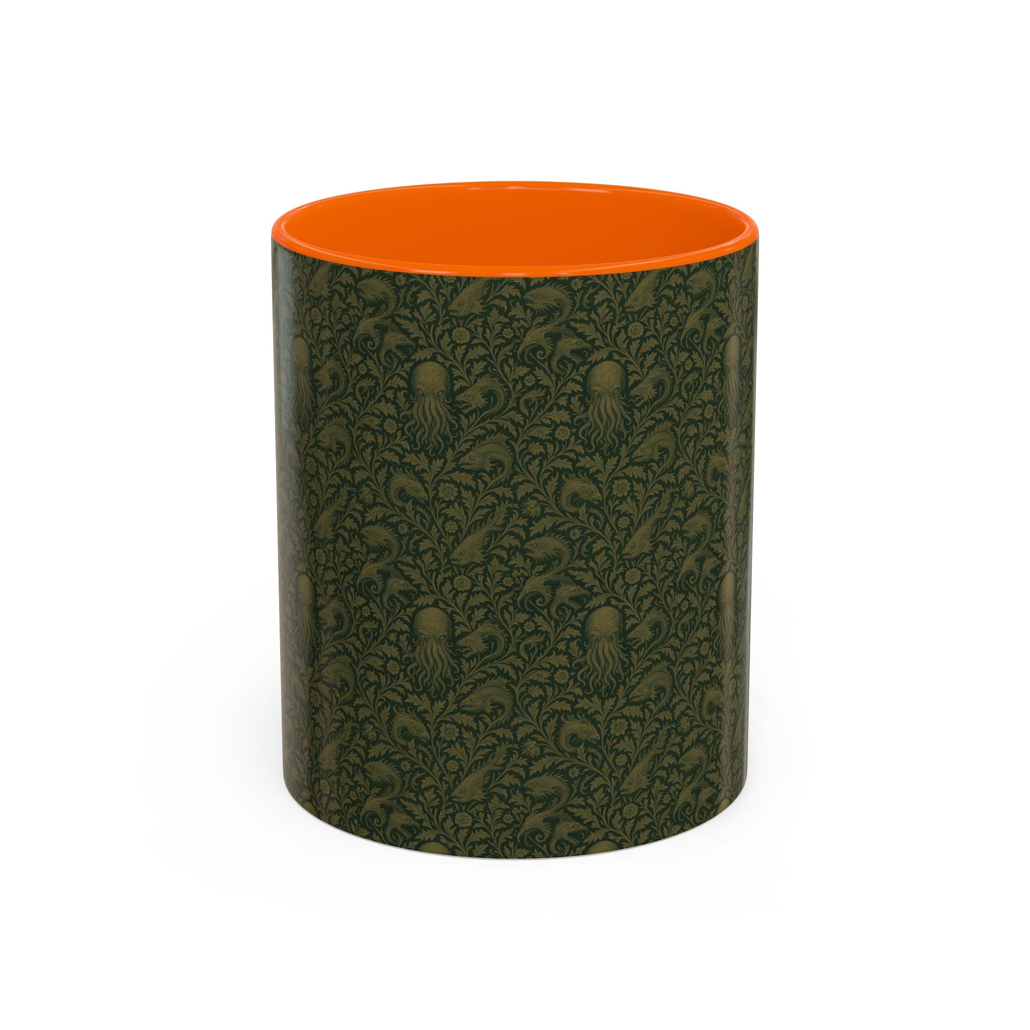 Two-Tone Accent Ceramic Mug — Graphic Print Coffee Cup (11oz & 15oz)