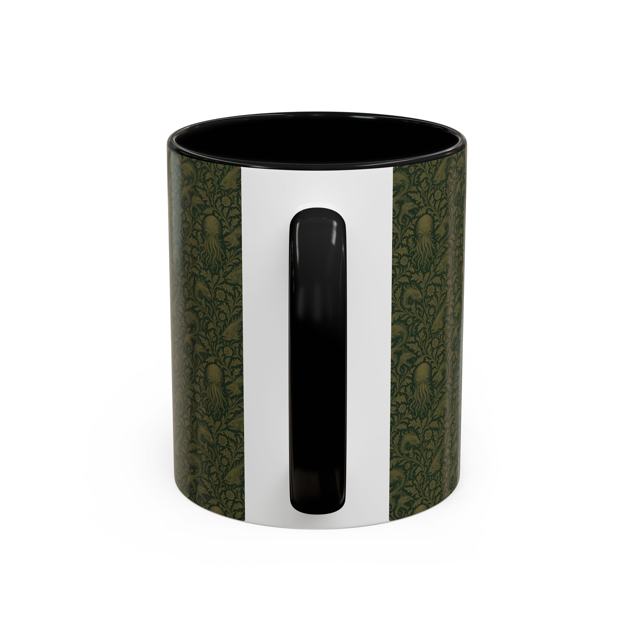 Two-Tone Accent Ceramic Mug — Graphic Print Coffee Cup (11oz & 15oz)