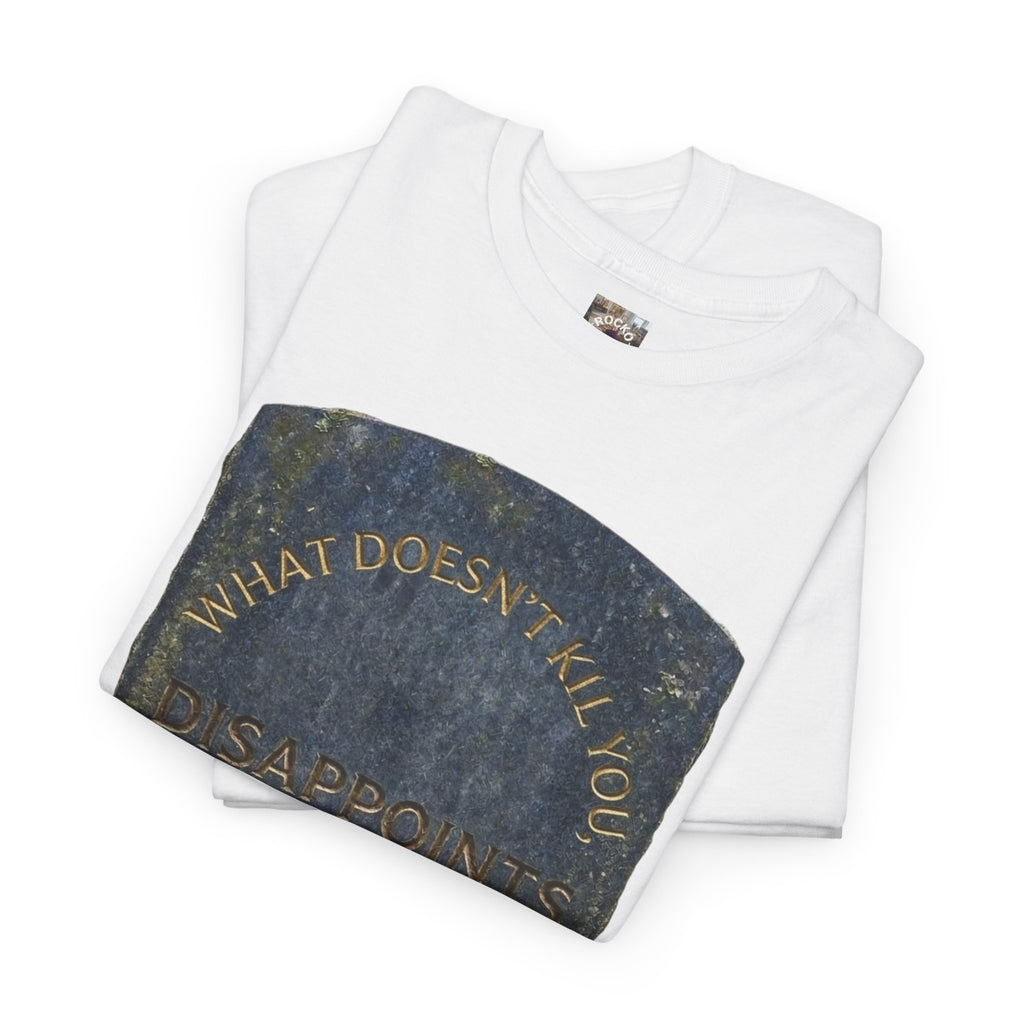 Tombstone Graphic T-Shirt — Dark Humor Deadpan Funny Tee