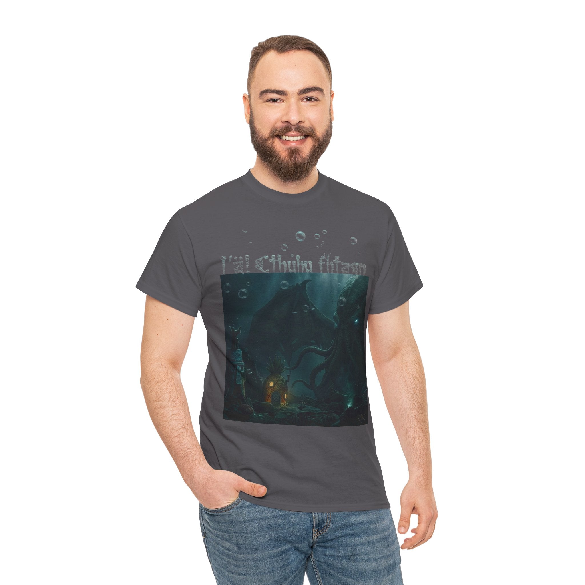 Cthulhu's Neighborhood T-Shirt — R'lyeh Underwater Dark Fantasy Graphic Tee