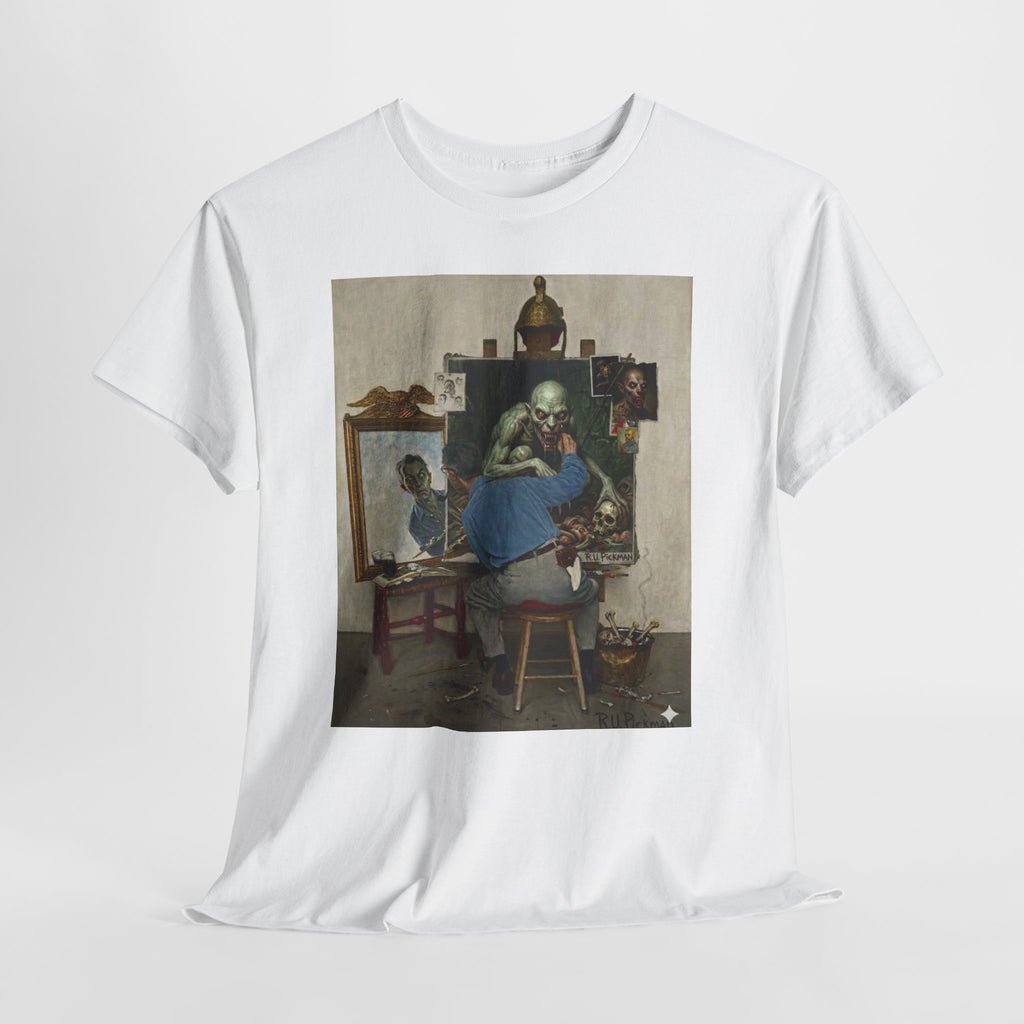 Richard Upton Pickman Self-Portrait T-Shirt — HP Lovecraft Illustration Graphic Tee