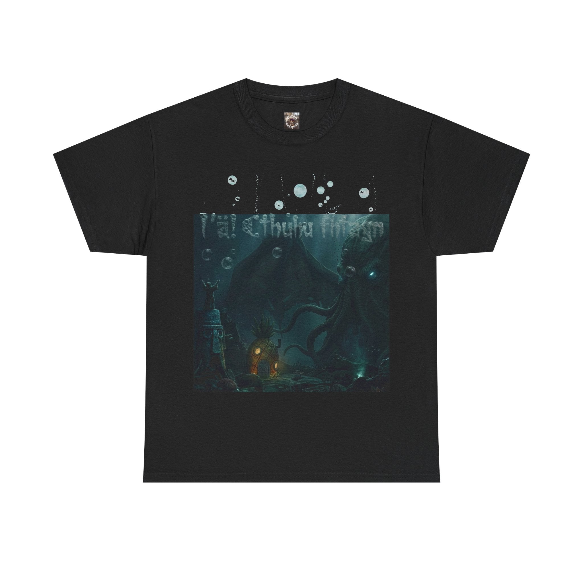 Cthulhu's Neighborhood T-Shirt — R'lyeh Underwater Dark Fantasy Graphic Tee