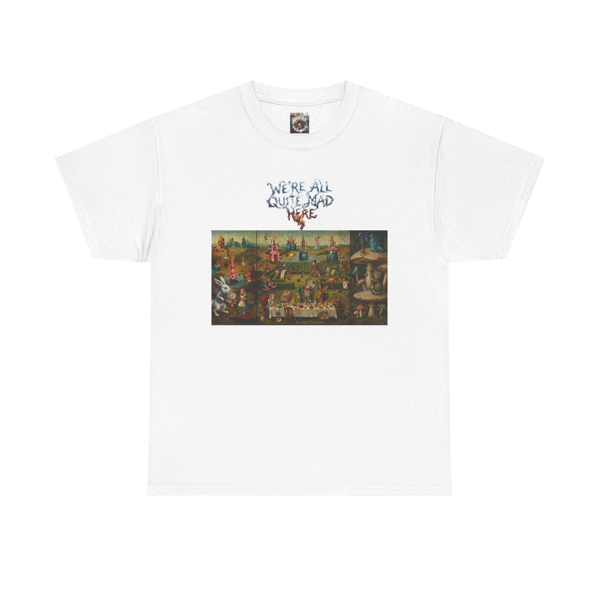 Alice in Wonderland Parody Tee — Garden of Earthly Delights Artwork