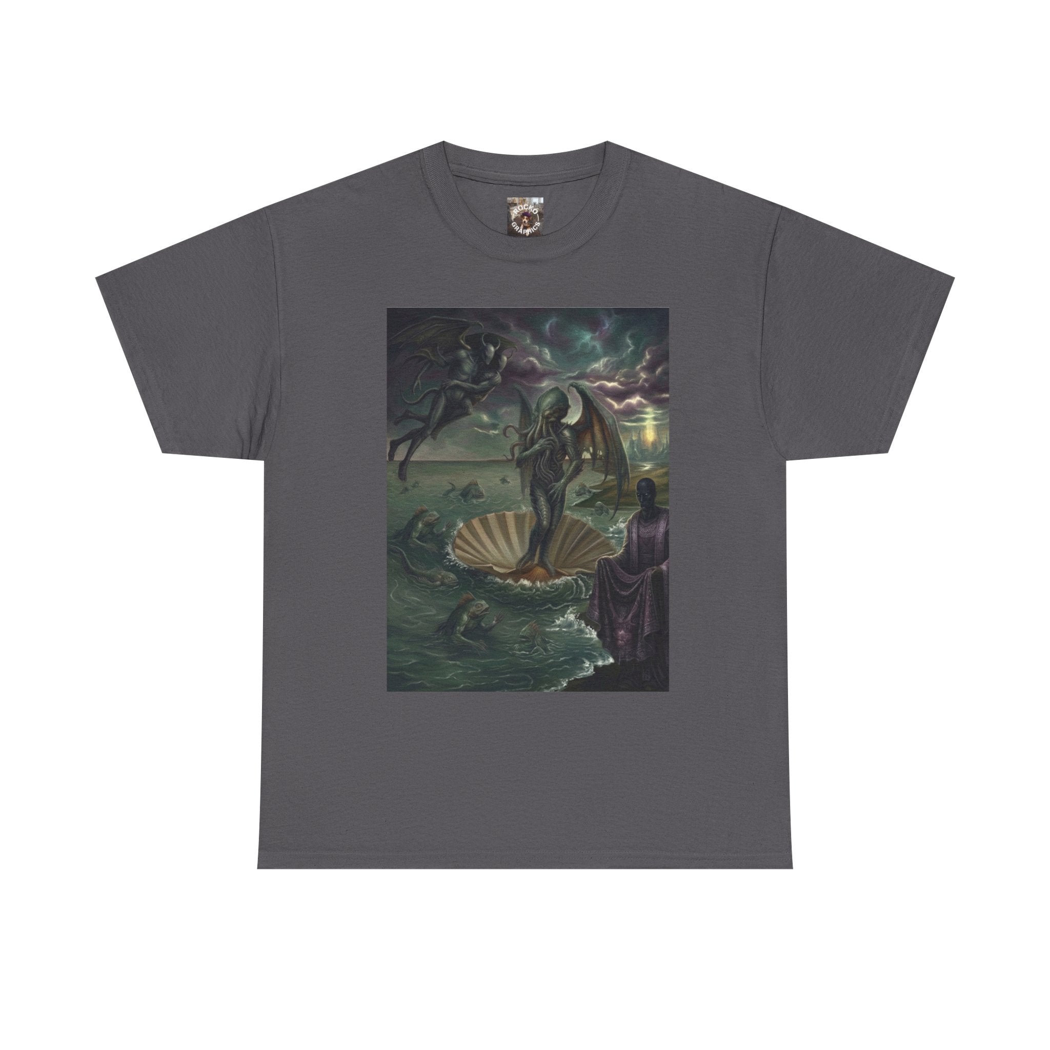 Cthulhu Anadyomene T-Shirt — Lovecraft Birth of Venus Parody Graphic Tee