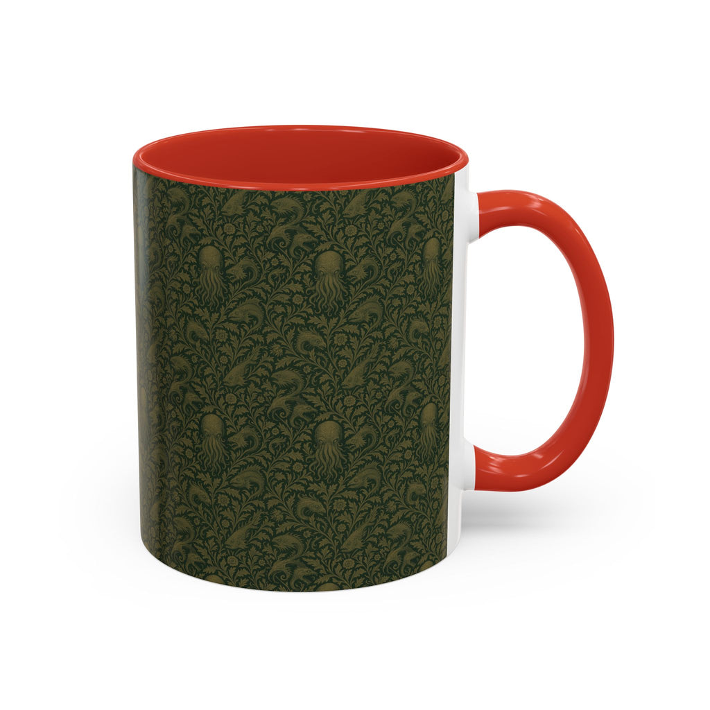 Two-Tone Accent Ceramic Mug — Graphic Print Coffee Cup (11oz & 15oz)
